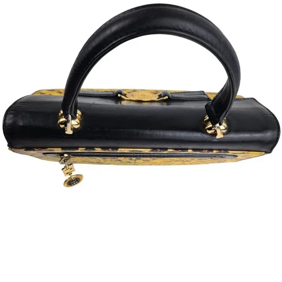 Versace Vintage Leopard Baroque Top Handle Bag - Picture 6 of 12